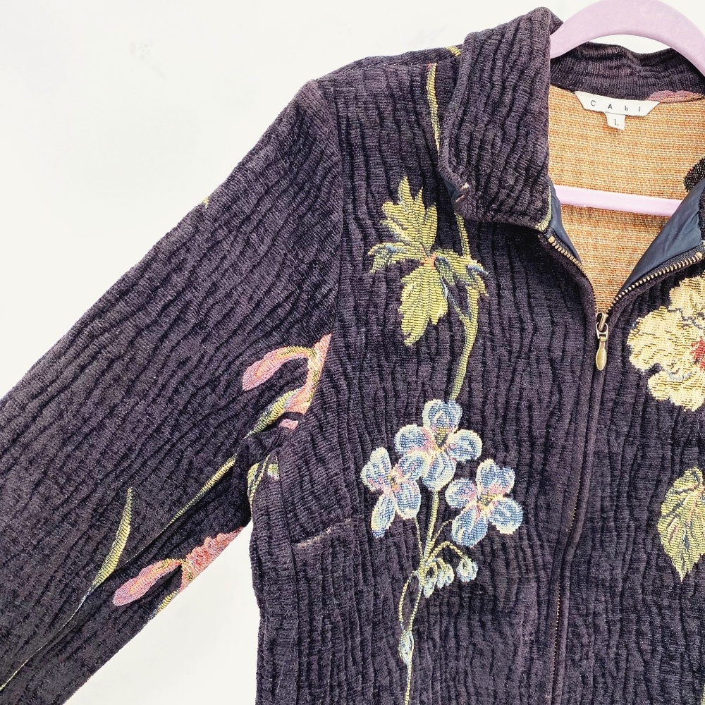 CAbi Vintage Floral Embroidered Jacket - Picture 3 of 6